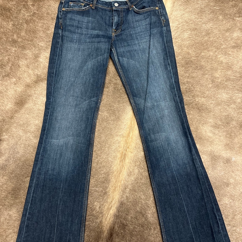 7 For All Mankind Dark Blue Flare Jeans